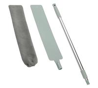 Extendable Under Furniture Duster, 21.6-37.7 in Long Handle Cleaning Tool, Washable Microfiber Cloths, Flat Brush Head for Gap Dust Cleaning, Home and Car Use, Reusable