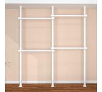 Extendable Walk-in Coat Rack,Floor To Ceiling Clothes Rail,Extending Hanging Rail For Bedroom,Heavy Duty Clothes Rack Wardrobe Organizer Garment Rack,for Living Room,Balcony,Kitchen