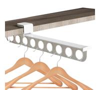 Extendable Wardrobe Rail - Pull-Down Wardrobe , Robust Sliding Hanger, Telescopic Support Rail for Wardrobe, Strong Load Capacity for Storing Trousers