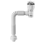 Extendable Waste Pipe - Durabl Plumbing Hose, Odour Resistant Bathroom Sink Drain Outlet Leakproof | Versatile Basin Fitting Connector, Universal Sewer Connection Tube for Restroom Bathroom Sink