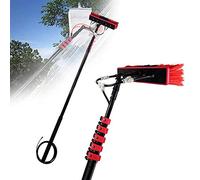 Extendable Water Fed Pole Kit with Squeegee 12 39FT Telescopic Brush Cleaner for tory Roofs & Solar Panel Cleaning 12FT/3.6M Length