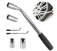 Extendable Wheel Torque Wrenches for Car Van - 17mm / 19mm / 21mm / 23mm Hand Tools Auto Accessories Telescopic Nut Wrench Brace Socket Car Van Truck