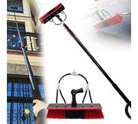 Extendable Window Cleaning Pole Kit with Spray Hose Brush 3.6 to 12mSolar Panel Cleaningfor OutdoorEasy Reach Design