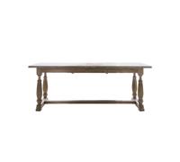 Extendable Wooden Trestle Farmhouse Dining Table - Seats 6-10 - Maverick - Caspian House