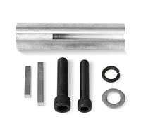 Extended 1 1/8 To 1/4 Inch Keyed Shaft Sleeve Adapter For Small Engine Pulley And Crank Applications