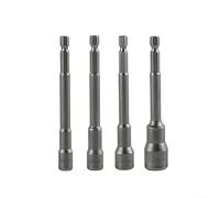 Extended 100MM Magnetic Hex Socket Set Engineered for Efficient Torque Transfer and Consistent Grip on Fasteners (B)