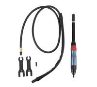 Extended Air Grinder Pen, Pneumatic Grinding Tool with 3MM 6MM Chuck, 1/4 Inch Inlet - Noise Reduction, Stable Airflow, Versatile Polishing for Plastic Stone Wood