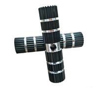 Extended Aluminum Alloy Bicycle Foot Pegs Solid Hollow Design with Anti-Slip Wave Groove, for Mountain Bike Rear Wheel Axle 70MM 100MM(70mm-Black)