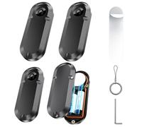 Extended Battery Case for Air-tag, Long-Last Protection Battery Case, Waterproof Holder for Air-tag Uses AA Batteries - 14x More Capacity Than CR2032, 3 Mount Solutions, 4-Pack