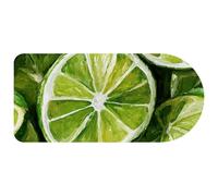 Extended Big Mouse Pad, Art Green Lime Citrus Slice Large Gaming Mouse Pad for Desk, Rubber Base Computer Mousepad for Home Office Gaming, 29.1’’ x13.8’’