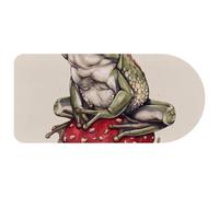 Extended Big Mouse Pad, Cute Frog sitting on Mushroom Large Gaming Mouse Pad for Desk, Rubber Base Computer Mousepad for Home Office Gaming, 29.1’’ x13.8’’