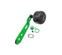 Extended Carbon Power Knob Handle for Abu for garcia Baitcasting Reels 110mm Crank Arm Upgrade(right hand green)