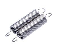 Extended Compressed Spring, 5Pcs Wire Diameter 1.2mm Stainless Steel Extension Springs With S Hook, Outer 8mm Cylindroid Helical Pullback Expansion , Length 30-60mm Optional, .2x(1.2x8.0x30mm)