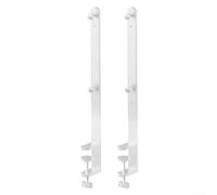 Extended Desk Clamp 2 Pack with Pegboard Fixing Bracket, Metal Desk Clamp for Strong Hold, Compatible with Desktops 1-5.5cm Thick for Various Settings