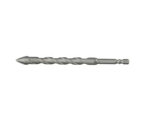 Extended Eccentric Bits Bit Set 6mm/8mm/10mm/12mm Alloy Steel Tile Drill with Drill Tilted Head Double U-Flute - Shank Tile Glass Wood Foam Brick for 0. 25 Hex Ceramic(6mm)