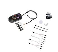 Extended External Power Switcher with LED Light and Mechanical Keys Switches Easy Installation for Desktop Computer Power Extension