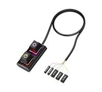 Extended External Power Switcher with LED Light and Mechanical Switches Easy Installation for Desktop Computer Aluminum Power Button