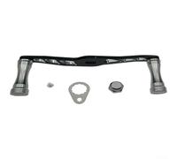 Extended Fishing Reel Handle for Baitcasting and Drum Reels, 105 mm Aluminum Crank Knob, Fits 8x5 mm Shaft (silver)