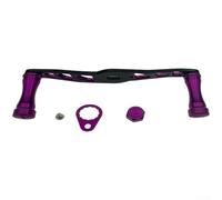 Extended Fishing Reel Handle for Baitcasting and Drum Reels, 105 mm Aluminum Crank Knob, Fits 8x5 mm Shaft (purple)