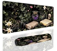 Extended Gaming Mouse Pad 31.5 x11.8 inch, Large Non-Slip Rubber Desk Mat for Gamers, Waterproof Smooth Surface for Precise Mouse Control, Washable Computer Keyboard Pad (Gothic Drak Style)