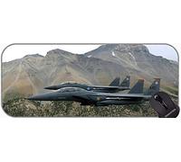 Extended Gaming Mouse Pad,F-15 Tactical Fighter Background Fashion Mouse Pad with Stitched Edges