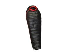 Extended Goose Down Sleeping Bag For - Fits 1.8M+ Height, Warm For Outdoor Camping(Black 400g)