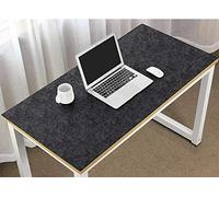 Extended Large Felt Desk Pad Ultra-Thick Anti-Static Mouse Keyboard Mat Gaming Pad Writing Laptop Mat Anti-Slip for Office and Home, 120x60cm, Dark Grey