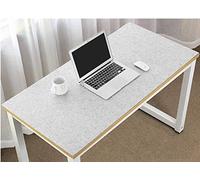 Extended Large Felt Desk Pad Ultra-Thick Anti-Static Mouse Keyboard Mat Gaming Pad Writing Laptop Mat Anti-Slip for Office and Home, 80x40cm, Light Grey