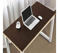 Extended Large Felt Desk Pad Ultra-Thick Anti-Static Mouse Keyboard Mat Gaming Pad Writing Laptop Mat Anti-Slip for Office and Home, 120x60cm, Brown