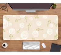 Extended Large Mouse Mat 27.6 x 11.8 x 0.12 inch, Transparent Bubbles Gaming Mouse Pad, with Non-Slip Base & Stitched Edges Big Size Gaming Mousepad, Desk Mat for Desktop and Keyboard