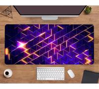 Extended Large Mouse Mat 31.5 x 11.8 x 0.12 inch, Geometry Trigonometry Gaming Mouse Pad, with Non-Slip Base & Stitched Edges Big Size Gaming Mousepad, Desk Mat for Desktop and Keyboard