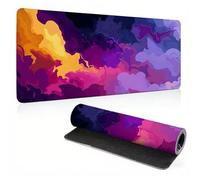 Extended Large Mouse Pad Abstract Flame-2 Painting Big Gaming Mouse Mat XXL Non-Slip Water-Resistant Rubber Base Computer Keyboard Mat Full Desk Mousepad 3D Pattern 47.2x23.6x0.12 inch 0A0-79