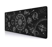 Extended Large Mouse Pad for Desk Mat, Office Non-Slip Rubber Base Big Keybord Desk Pad for Computer, PC, Laptop 31.5x11.8 inch (Magic Astrology)