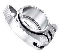 Extended Lever Seatpost Clamp 40mm Easy Tighten | for t6 aluminum alloy, lightweight build, anodized finish, rust resistant, long lasting durability(Silver)