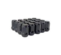 Extended Lug Bolts, 20 Pcs Black Wheel Nuts Closed End Bulge Acorn Lug M12x1.25,m12x1.5,m14x1.,1/2-20",Hex 19mm,height 35mm(M12x1.5)