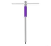 Extended Lug Wheel Wrench, 1/2 Inch Drive Telescopic Socket Wrench Set, Heavy Duty Alloy Cross Wrench with Non-Slip Handle for Car Tire Nut Removal, Silver Purple