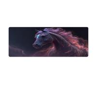 Extended Mouse Pad Animal Horse Computer Keyboard Mouse Mat 30x80cm Keyboard Desk Mat for Office And GamingNon Slip Rubber Base