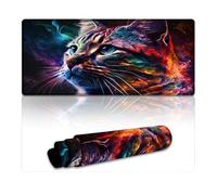 Extended Mouse Pad Portrait of Beautiful Cat Computer Keyboard Mouse Mat 40X90cm Large Desk Pad for Laptop PC Cute Office Supplies Desk Decro Accessories