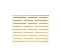 Extended Narrow Draining Mat for Sink - Kitchen Countertop Splash Guard, Dish Drying Rack, Bar Mat (Cream 70x5.5cm/27.6x2.2in)