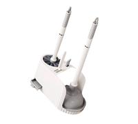 Extended Reach Bathroom Cleaning Tool Wall Mounted Design with Quick Drying Rack and Ergonomic Grip Ergonomic Toilet Brush