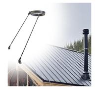 Extended Roof Bracket Supports Chimney Stove Pipe, Suitable for Outer Dia of 10" 9" 8" 7" 6" 5" 4" Pipeline, Stainless Steel Support Kit (8.7in/220mm)