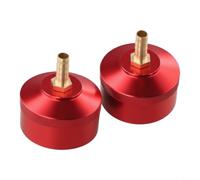 Extended Run Fuel Cap with Brass Hose for Honda EU2200i EU1000i | CNC Red Metal, Tool-free Install, External Tank Connection, Leak-proof Gasket, Fits EU1000i-EU3000i, 2-pack