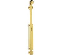 Extended Surface Mounted Flat Door Bolt Lock - 355 x 36mm - Polished Brass | Sliding Security Barrel Bolt - Heavy Duty Secure Sliding Latch - Door/Gate Wall Mounted Lock