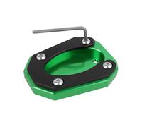 Extended Upgrade Motorcycle Side Stand Pad Plate Kickstand Enlarger Support Extension For Ninja ZX-4R ZX-4RR ZX4RR ZX4R ZX 4RR 4R 2023-2024(Green)