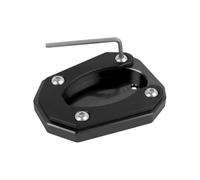 Extended Upgrade Motorcycle Side Stand Pad Plate Kickstand Enlarger Support Extension For Ninja ZX-4R ZX-4RR ZX4RR ZX4R ZX 4RR 4R 2023-2024(Black)