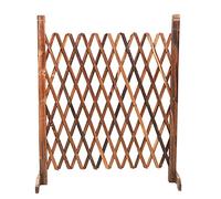Extended Wooden Garden Fence - Lattice Design for Courtyard Partition, Decorative Barrier Gate, Outdoor Privacy and Security, Ideal for Landscaping and Garden Décor