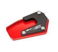 Extender Motorcycle Kickstand Foot Enlarger Side Stand Extension With LOGO For Suzuki Burgman 650 Executive AN650 2013-2021(Rosso)