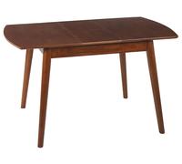 Beliani Extending Dining Table Toms Dark Brown 100/130 Cm 80 Cm Wood, Brown