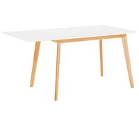 Extending Dining Table 120/155 cm x 80 cm White MEDIO