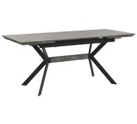 Beliani Extending Dining Table Benson Light Grey 140/180 Cm 80 Cm